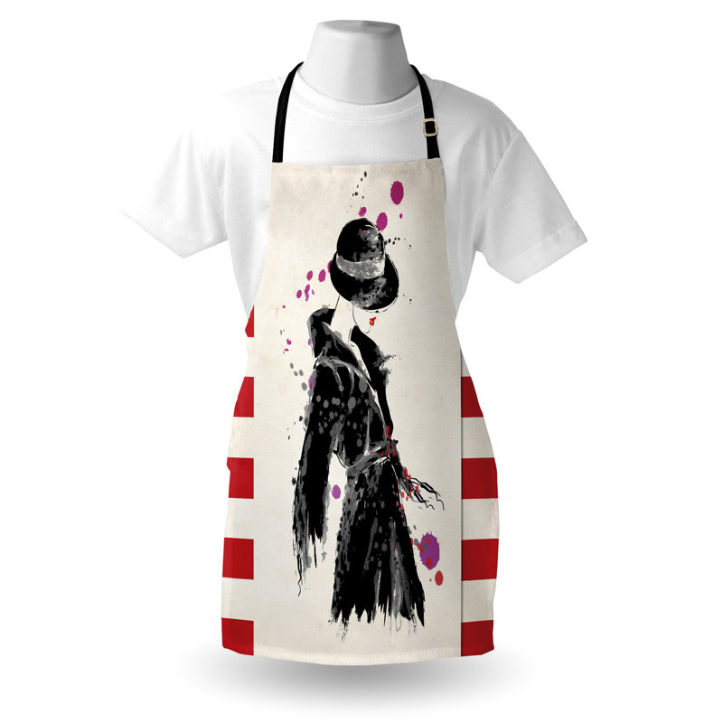 No Pattern Bib Apron