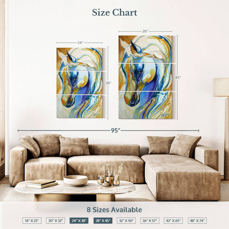 Brampt Arabian Abstract, H 38 po x l 24 po