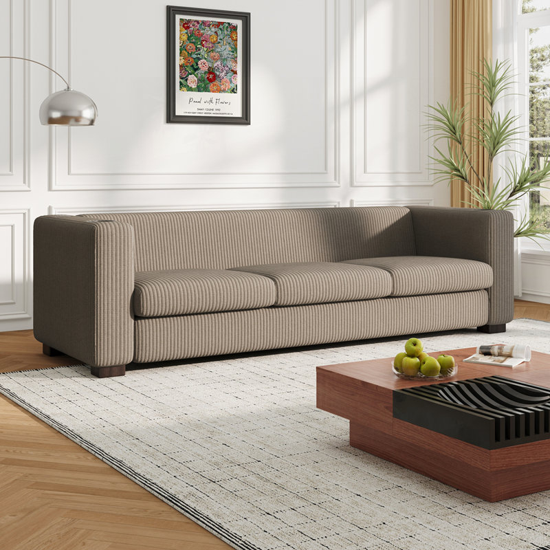 Canapé confortable avec un design moderne pour une vie relaxante et élégante, Café clair