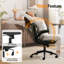 Chaise pivotante en cuir huilé avec accoudoirs rabattables-1480034617