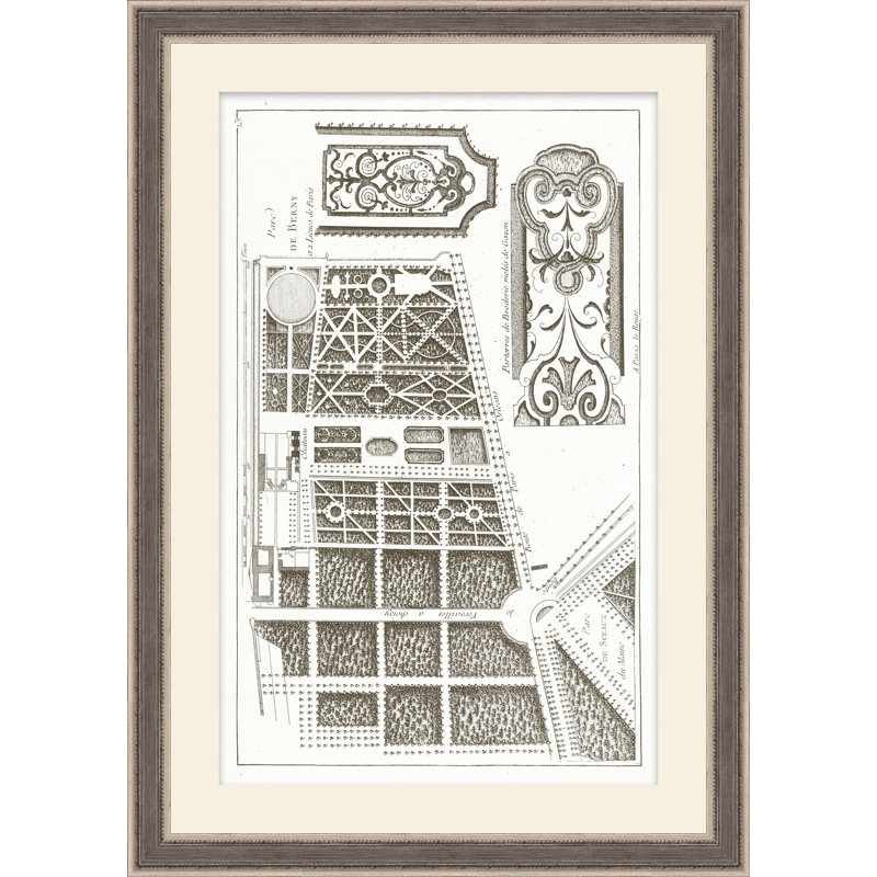 A Garden Design 1 Print by Studio L57 Nouvelle, 41.25" H x 28.25" W