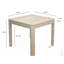 Mango Dining Table with Wood Base