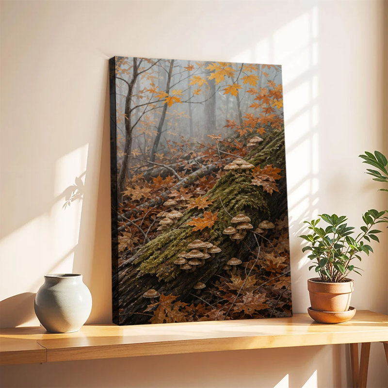 Misty Autumn Forest Scene, 20 x 24 po