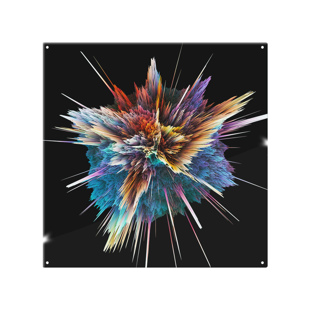 Colorful Explosion Isolated Splash Back