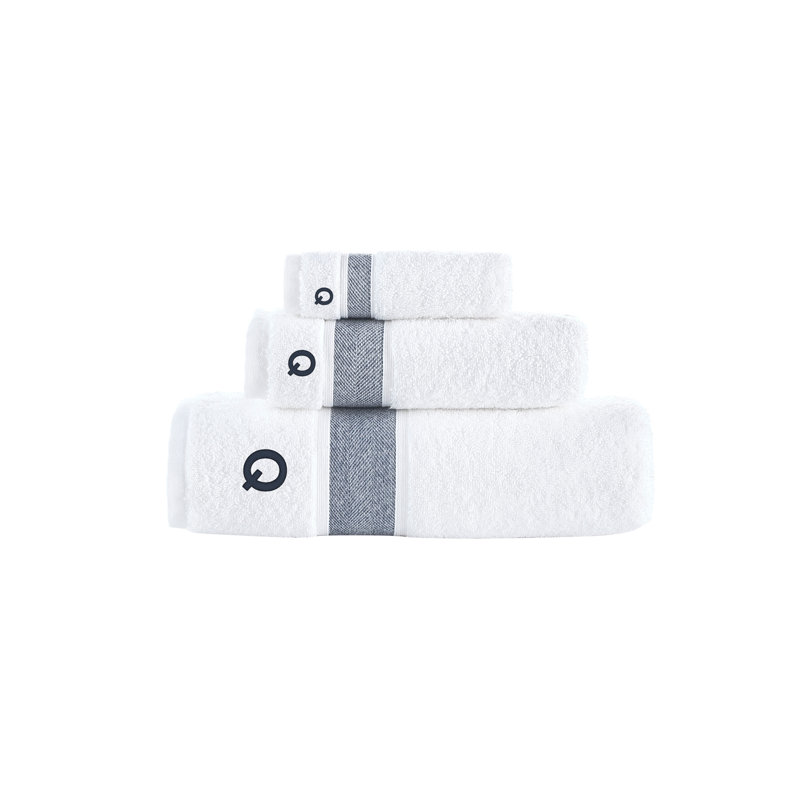 Dieter 3 pcs Towel Set, Navy, Q