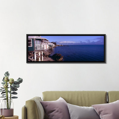 Cabanas sur la plage des Bermudes - reproduction de photo sur toile tendue