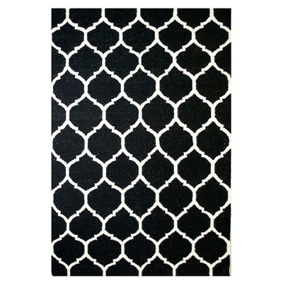 Hand Knotted Wool Geometric Indoor Rug