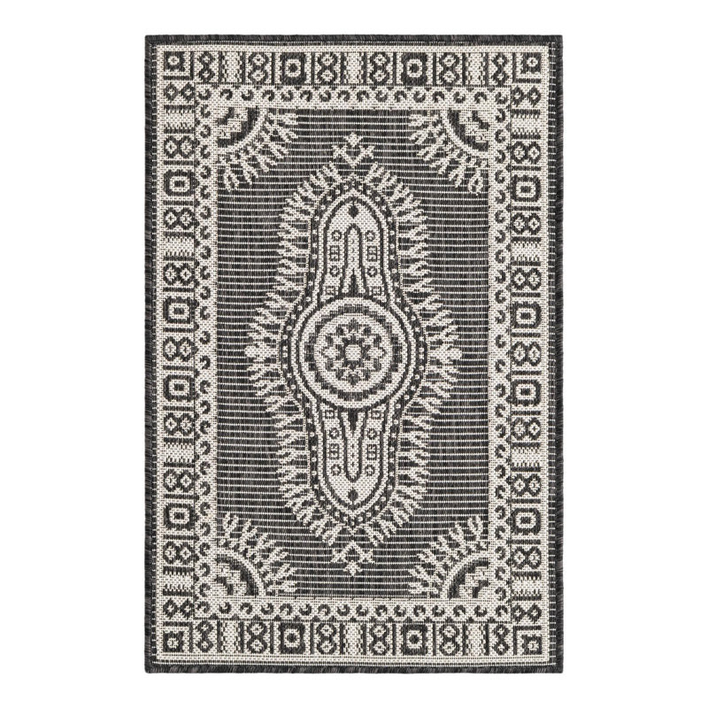 Indoor/Outdoor Traditional Area Rug, Rectangle 2' x 3'1"