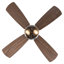 Ventilateur de plafond standard à 4 pales de 42 po de largeur avec télécommande et ensemble d'éclairage inclus Arieonna