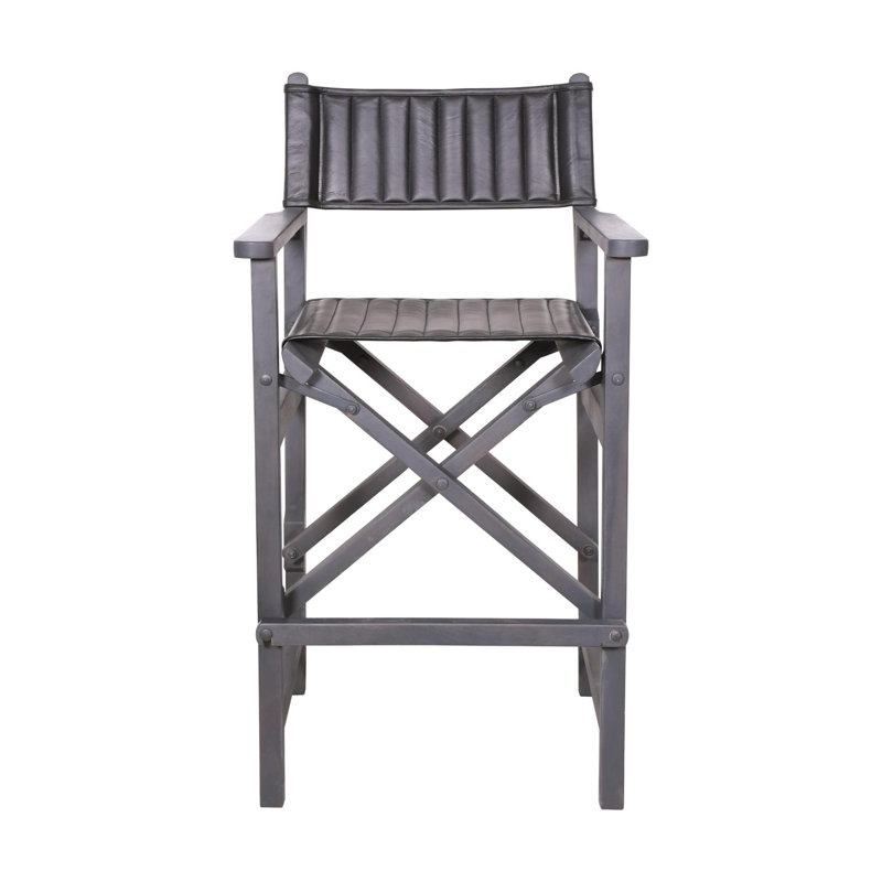 Gibrian Upholstered Armchair, 42.5'' H x 22.5'' W x 22'' D, Black