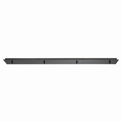 "Luminaire élégant: luminaire suspendu linéaire 4 lumières en bronze huilé"