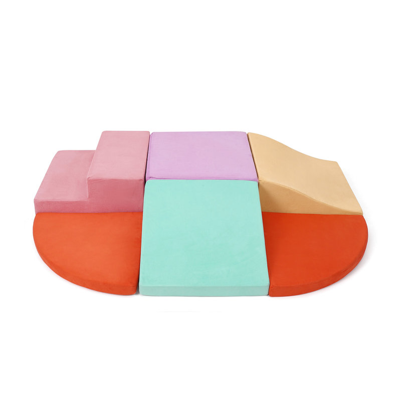Ensemble de 6 blocs d'escalade en mousse pour tout-petits, intérieur actif