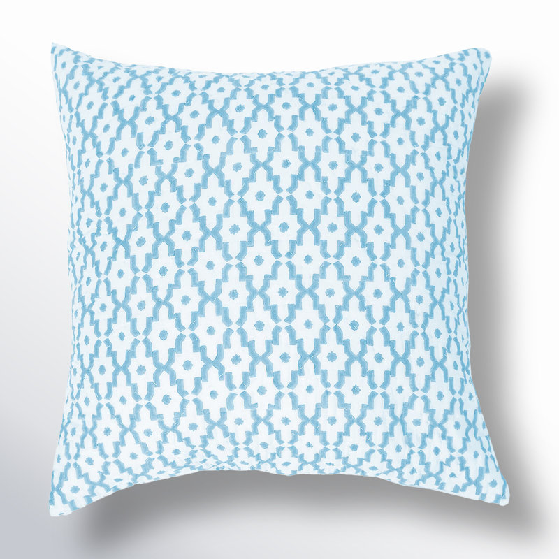 Johan 100% Cotton Envelope Sham, Euro, Santorini