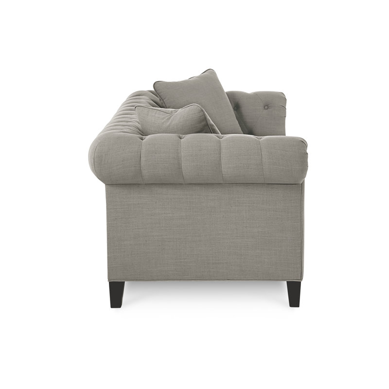 Caspar 82'' Upholstered Sofa, Thrillist Parchment Sustain®