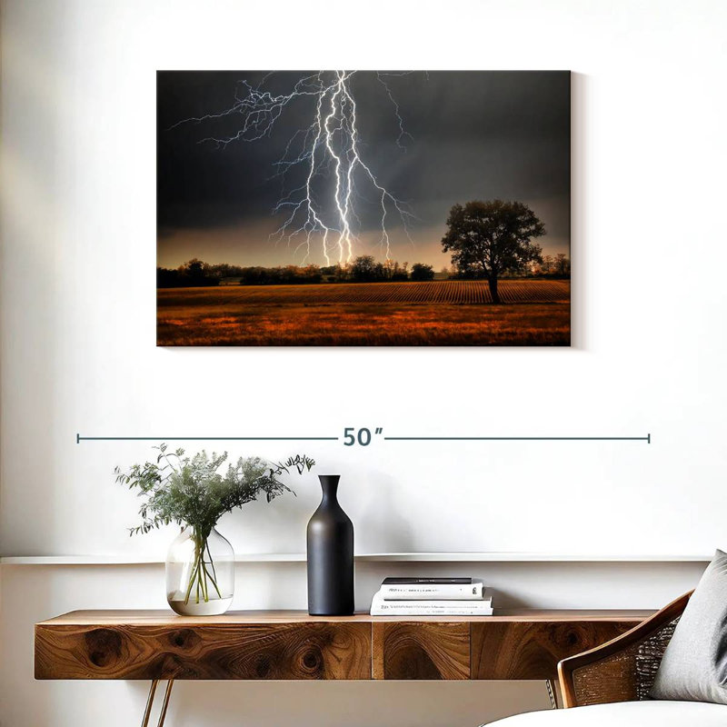 Alvord Field Lightning, 24" H x 36" W