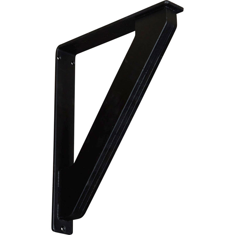 Support traditionnel en fer forgé, 2 po x 15 po