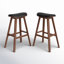 Eric Upholstered Counter Stool with Solid Wood Frame