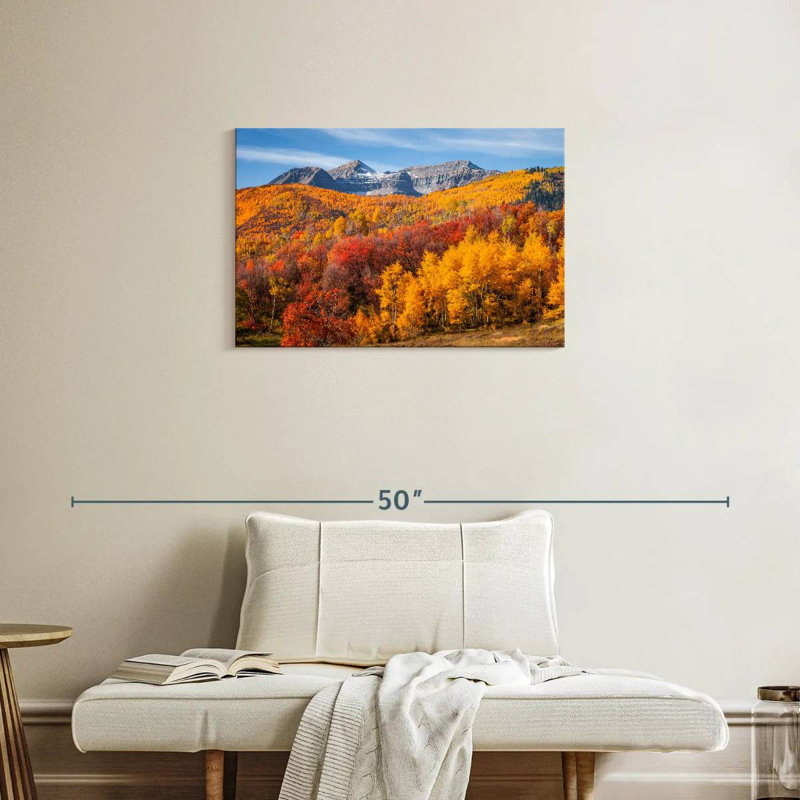Alvord Park City In Autumn, 20" H x 30" W
