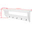 Thilebrook Wall 5 - Hook Coat Rack