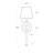 Auburn Crystal Sconce; Dimensions 6W X 19.5H X 7D; Uses One Maximum 60 Watt E12 Base Bulb (Not Included)