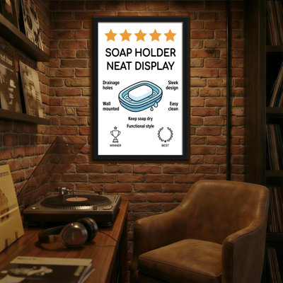 Bath & Laundry Soap Holder Neat Display
