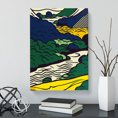Babbling Brook Stream Pop - Wrapped Canvas