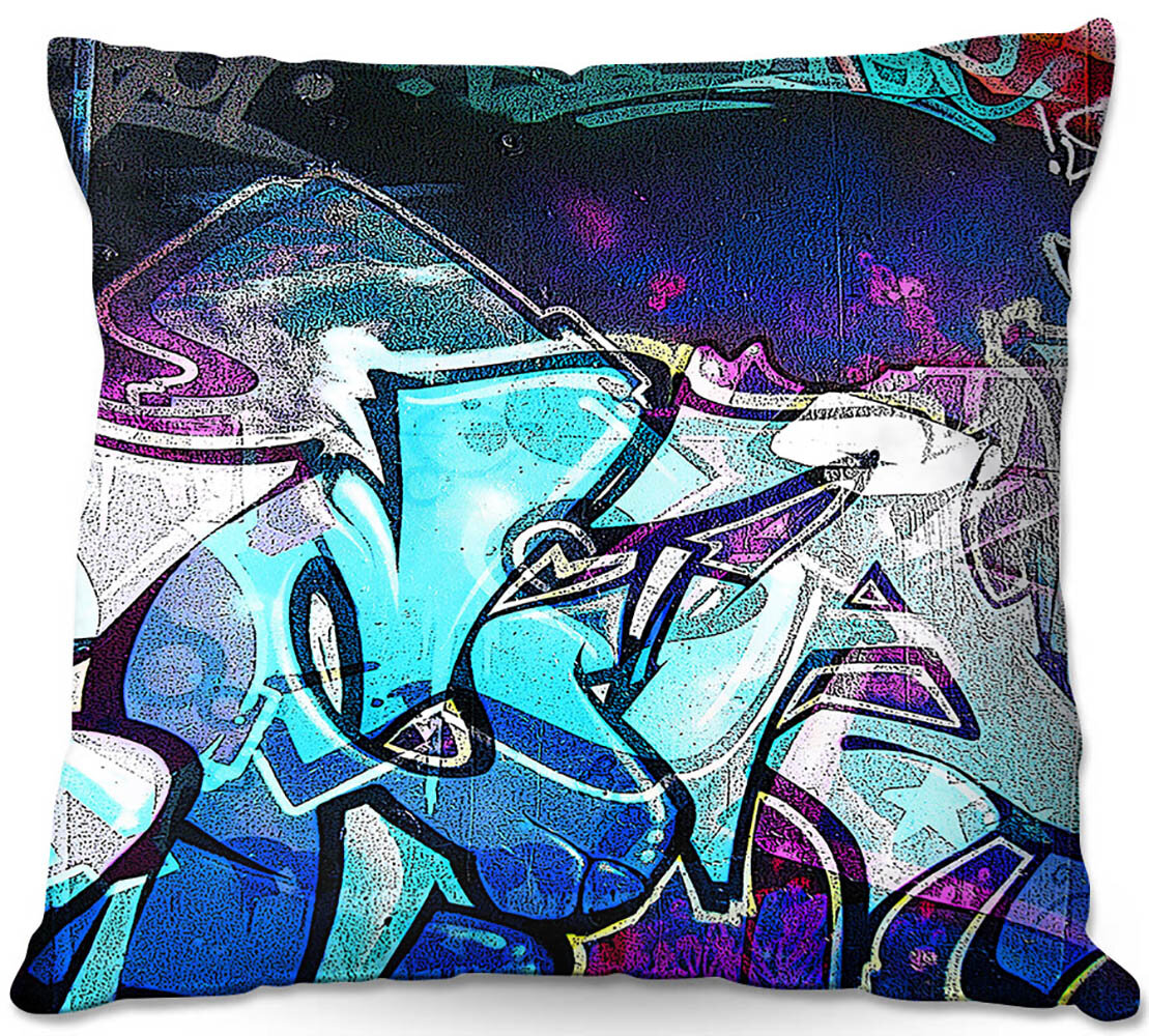 Graffiti Pillow Abstract Art Throw Pillow Pillow Insert 