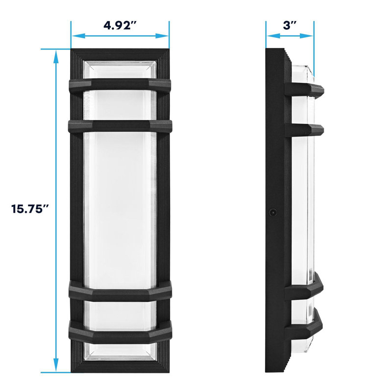 Pureza LED Wall Light, 15.75" H x 4.92" W x 3" D, 15W