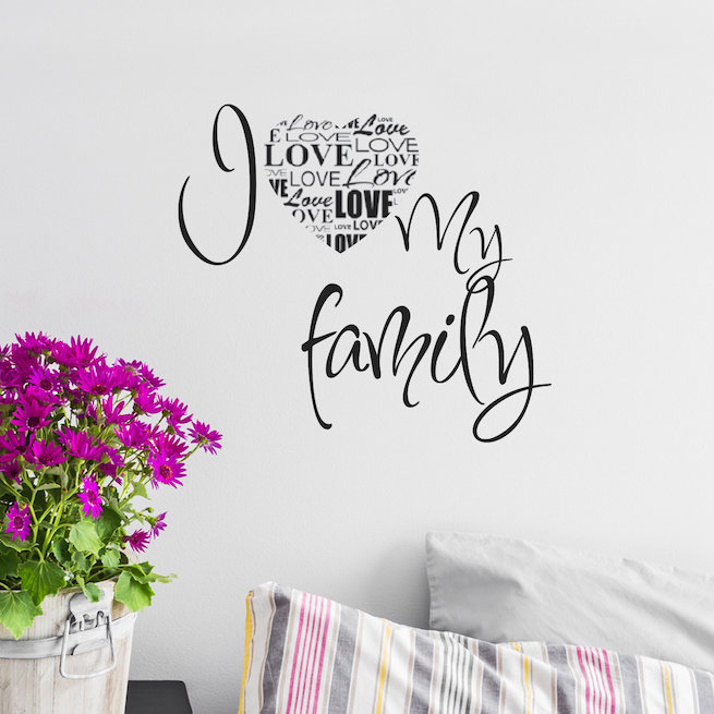 Text & Numbers Non-Wall Damaging Wall Decal Fireside Home