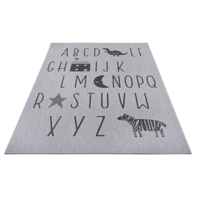 Alvaro Flatweave Grey Rug