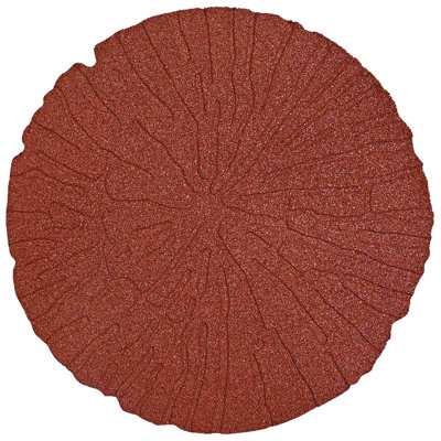 Vidaxl Stepping Stone 6 Pcs Red 17.72 X 0.71 In Rubber