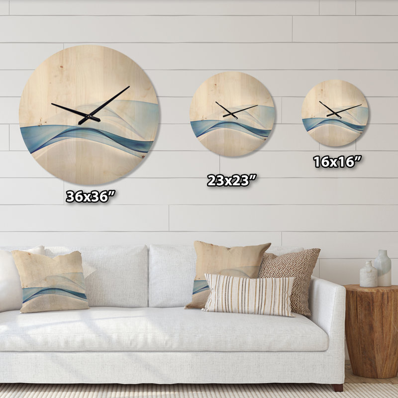 Solid Wood Wall Clock, Extra Large