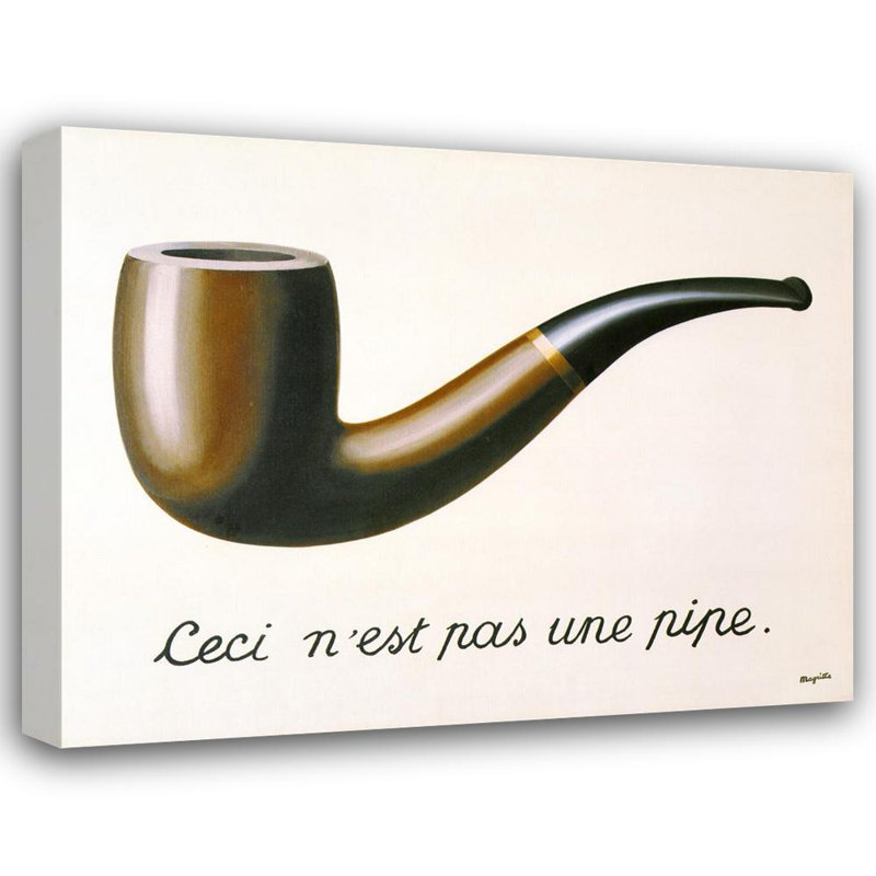 La Trahison Des Images, 19" H x 24" W