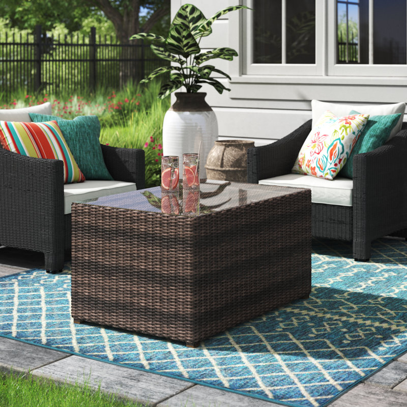 Almyra Fully Assembled Coffee Table, Brown