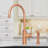 Single Handle Kitchen Faucet With Side Spray-70944592