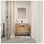 Meuble-lavabo simple 36 po avec plateau en céramique Ashaya-1758115599