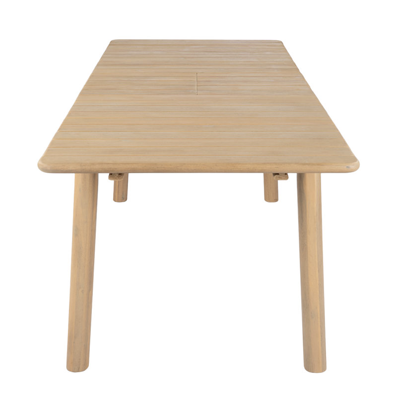 Table de salle à manger Elsin, Teck clair