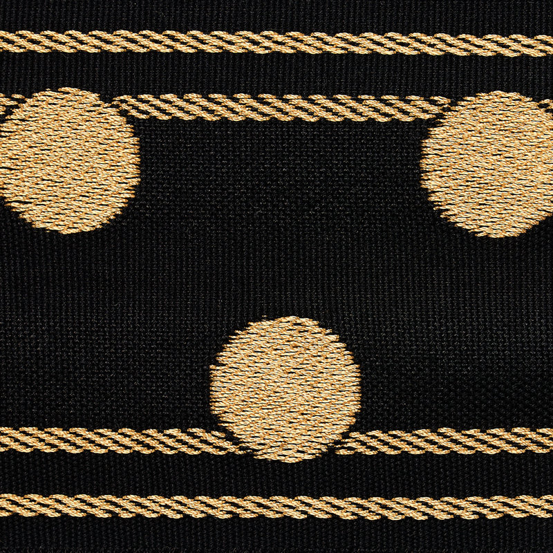 Tissu Regine, Or noir