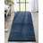 Berte Modern Solid Dark Blue Textured Shag Rug-66201731