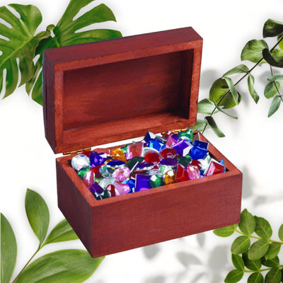 12-Piece Wooden Treasure Box Set for Kids