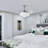 Chandelier Crystal Ceiling Fan With Light Retractable Blades Remote - 42"