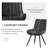 Modern Dining Chairs, Tech Fabric Upholstery with Stylish Design, Sofa-Level Cushioning, Pet-Friendly, Durable Scratch Resistant, for Kitchen, Dining Room or Home Office-32018537-16849741