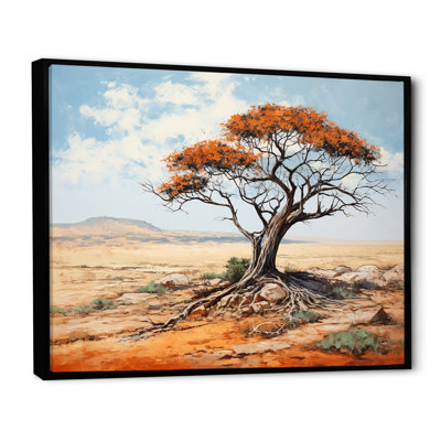 «African Desert Tree Survivor» - Art mural africain