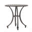 Élégante table d'appoint d'extérieur en fonte d'aluminium avec un design en treillis et un cadre résistant à la rouille pour une utilisation durable et élégante du patio