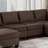 Living Room Furniture Armless Chair Linen Like Fabric 1Pc Cushion Armless Chair Wooden Legs-399291885