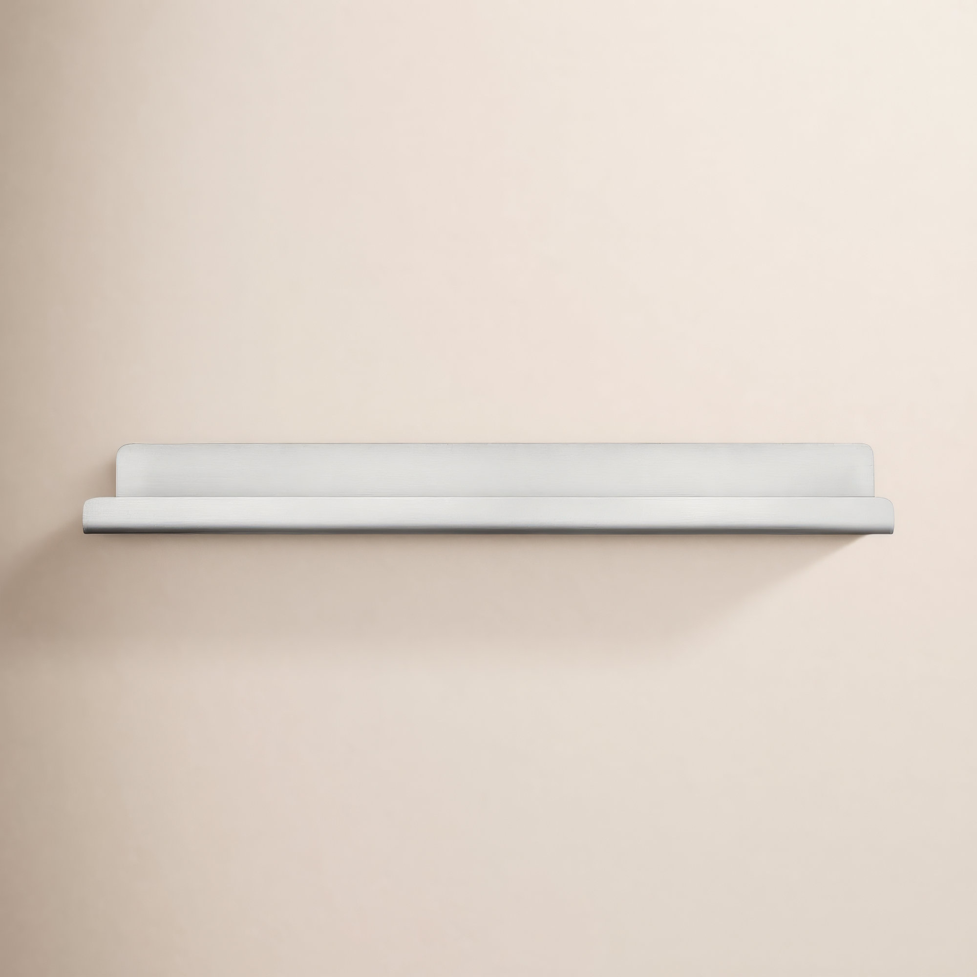 MODO Metal Floating Shelf, Stainless Steel Matt, 1.8" H x 20.3" W x 4.1" D