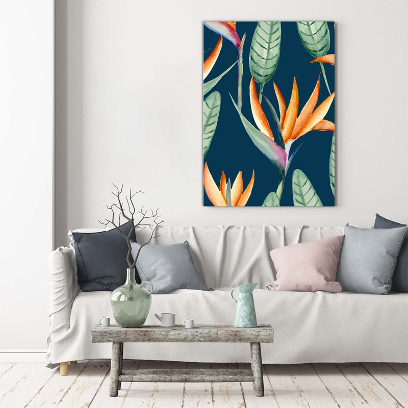 Royal Strelitzia - Wrapped Canvas Print