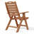 Laguna 5-Piece Round Table Folding Highback Chair Dining Set-110479917