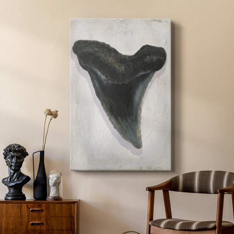 Aquarelle Sharks Tooth I - galerie sur mesure, H 27 po x l 18 po