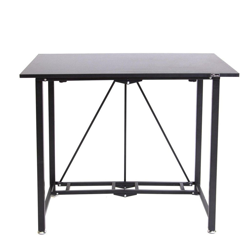  Folding Computer Desk Space Saving Collapsible Design No Assembly